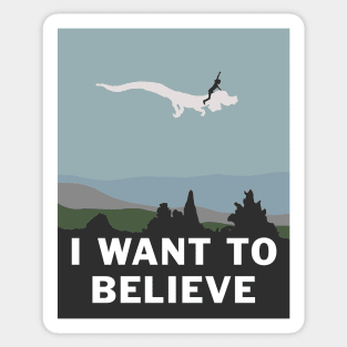 I Want to Believe (in Falkor) Sticker